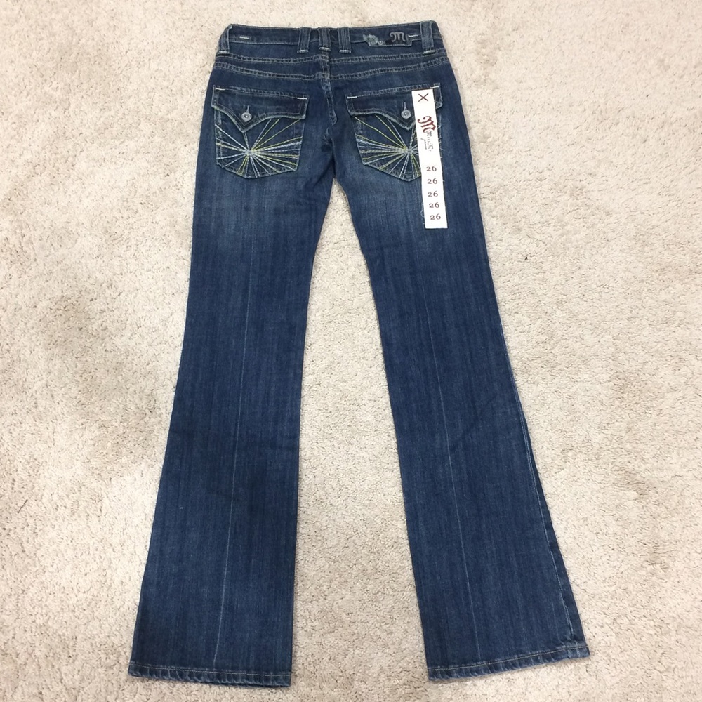 NWTs Miss Me Bootcut Embroidered Denim